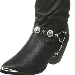 DINGO OLIVIA PIGSKIN SLOUCH HARNESS BOOT NEW IN BOX